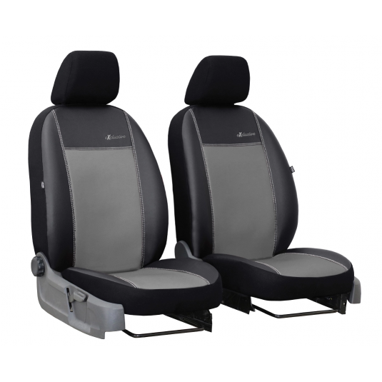 Poťahy pre OPEL COMBO 1+1 B (1994-2000) Exclusive Leather (koža) šedé (vyp)