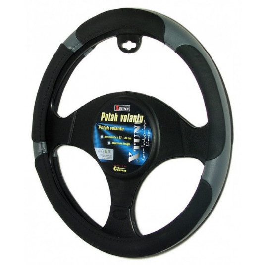 Poťah na volant GRIP šedý 37-39cm