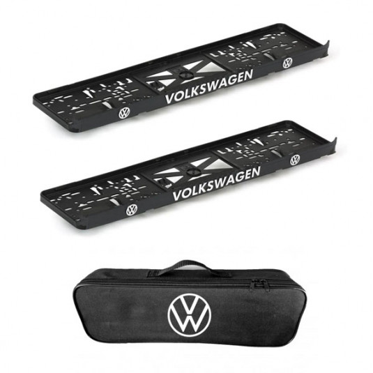 2x podložky ŠPZ a taška VOLKSWAGEN - sada