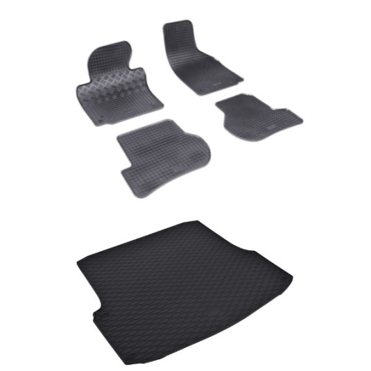 Rohože a vanička pre Škoda Octavia II sedan (2005-2013)