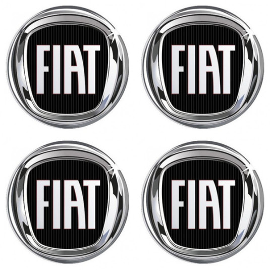 Samolepky živicové 3D FIAT 4ks
