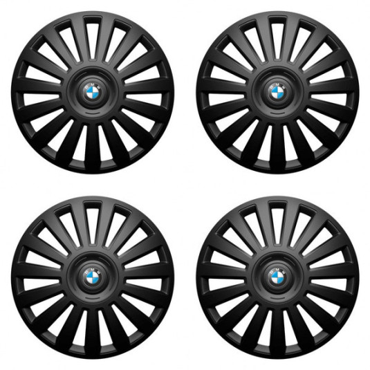 Puklice pre BMW 15 Luxury black