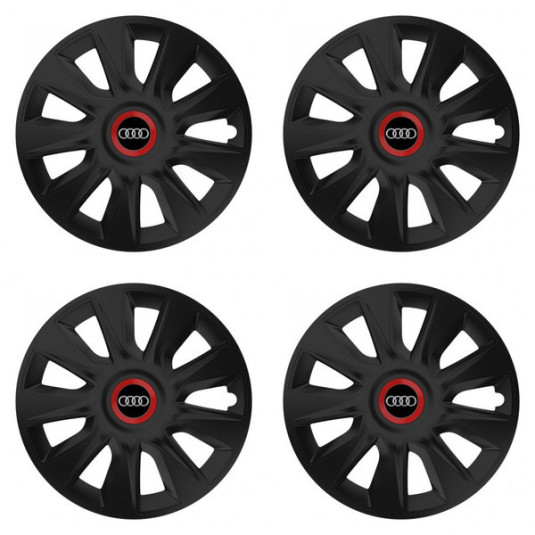 Puklice pre Audi 14 STRATOS RR black