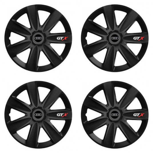 Puklice pre Audi 15 GTX CARBON black