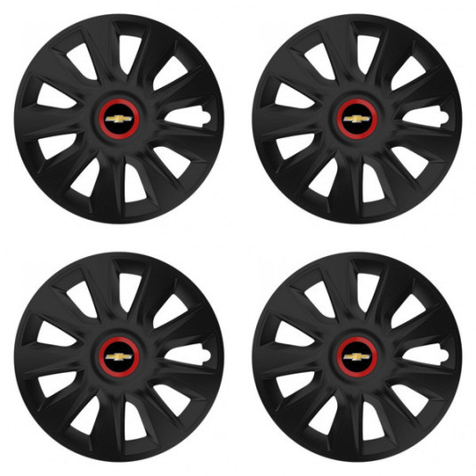 Puklice pre Chevrolet 15 STRATOS RR black