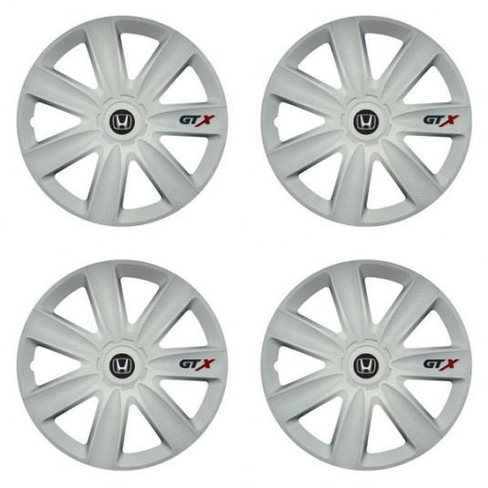 Puklice pre Honda 14 GTX carbon white