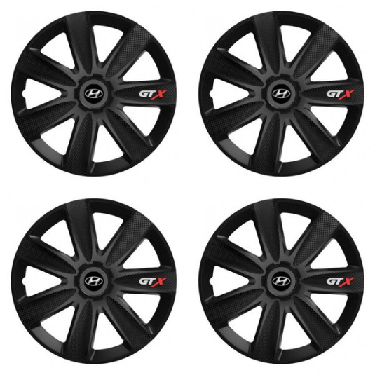 Puklice pre Hyundai 15 GTX CARBON black