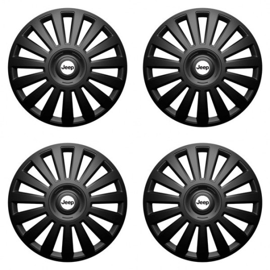 Puklice pre Jeep 16 Luxury black