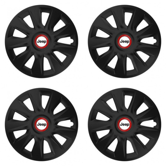 Puklice pre Jeep 16 STRATOS RR black