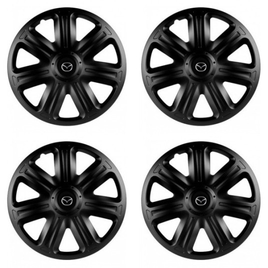 Puklice pre Mazda 15 COMFORT BLACK