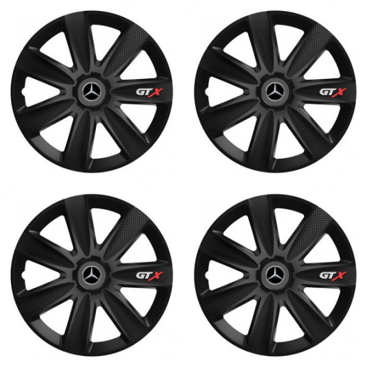 Puklice pre Mercedes 15 GTX CARBON black