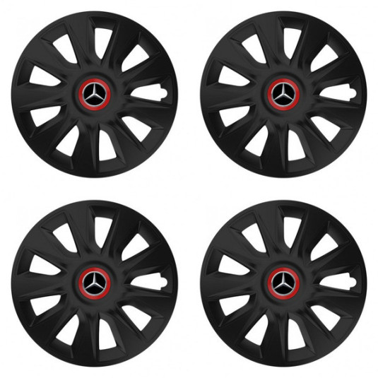 Puklice pre Mercedes 17 STRATOS RR black