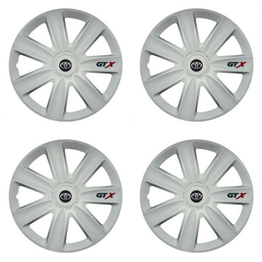 Puklice pre Toyota 17 GTX carbon white