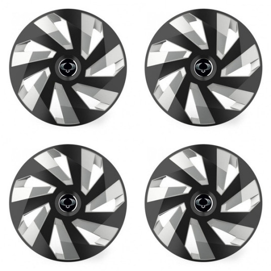 Puklice pre Sangyong 14 Vector RC black and silver