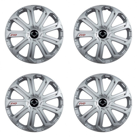 Puklice pre Sangyong 15 Evo silver