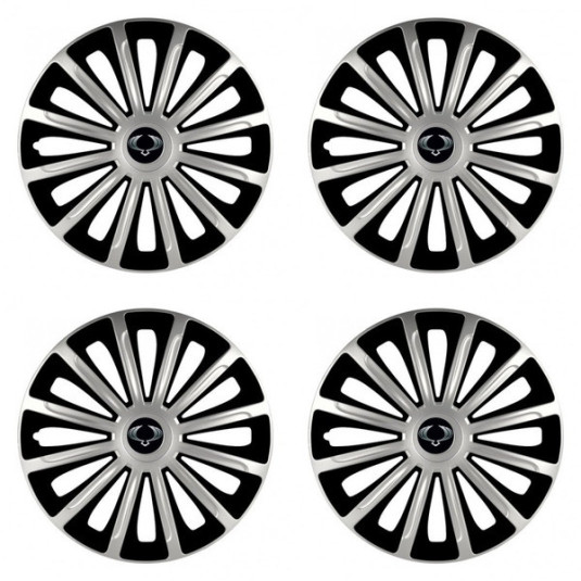 Puklice pre Sangyong 15 TREND silver and black