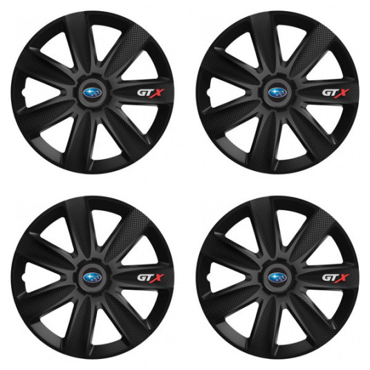 Puklice pre Subaru 15 GTX CARBON black