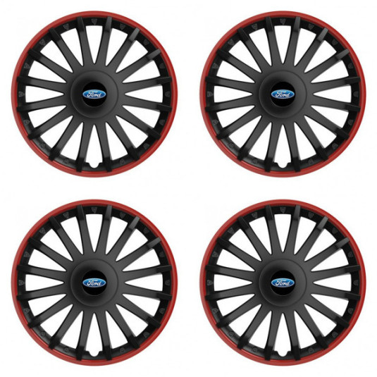 Puklice pre Ford 16 CRYSTAL RO black