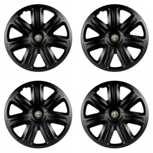 Puklice pre Alfa Romeo 14 COMFORT BLACK