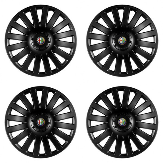 Puklice pre Alfa Romeo 15 Smart black