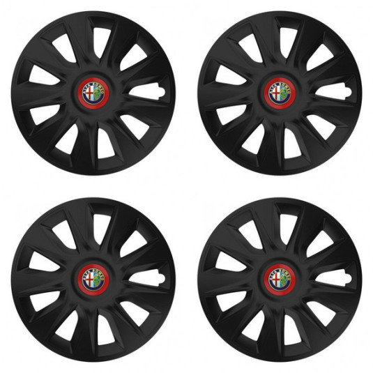 Puklice pre Alfa Romeo 16 STRATOS RR black
