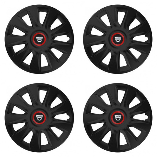 Puklice pre Dacia (staršie logo) 16 STRATOS RR black