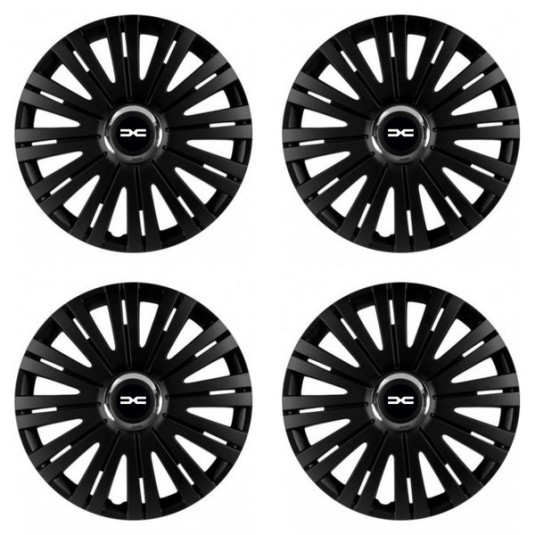 Puklice pre Dacia (nové logo) 15 ACTIVE RC BLACK