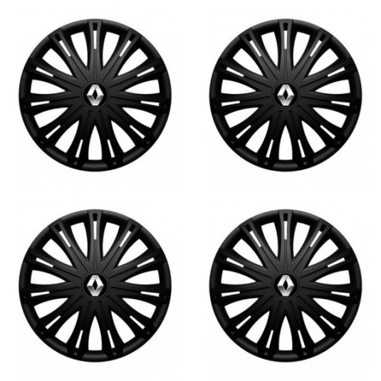 Puklice pre Renault (staršie logo) 14 SPARK BLACK1