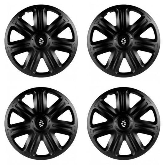 Puklice pre Renault (nové logo) 14 COMFORT BLACK