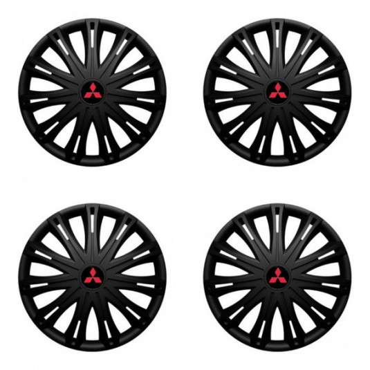 Puklice pre Mitsubishi (červené) 16 SPARK BLACK