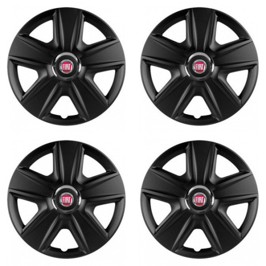 Puklice pre Fiat (červené) 15 ESPRIT RC BLACK