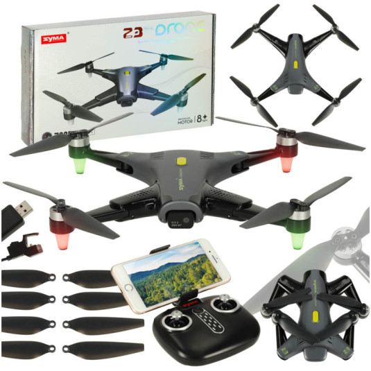 Syma Z3PRO 2,4 GHz 4CH Wi-Fi RC Dron, čierny