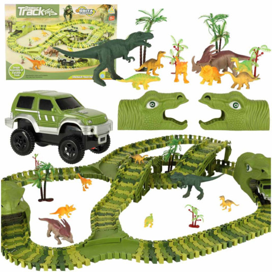 Autodráha dinosaury autá 240 prvkov