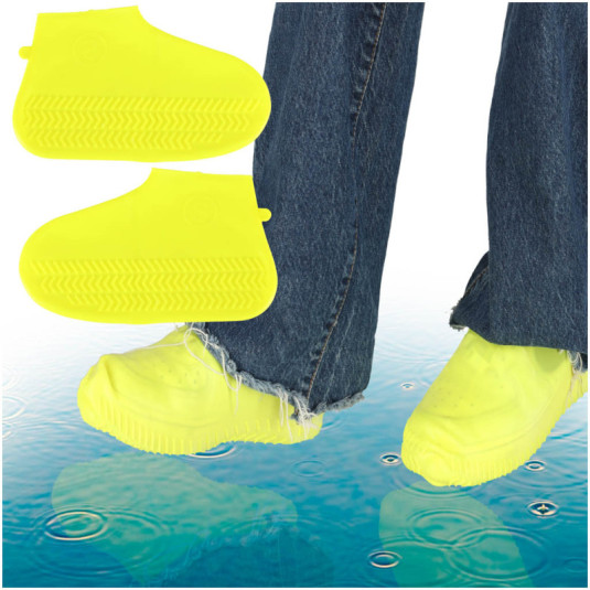 Nepremokavé chrániče topánok wellingtons S žltá veľkosť 26-34