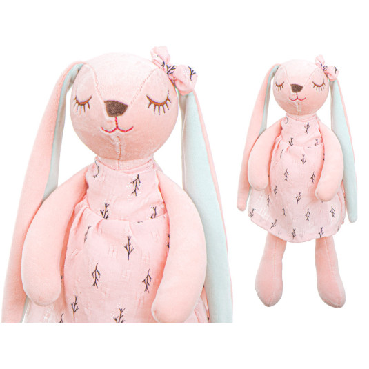 Plyšový králik maskot ružový 35cm