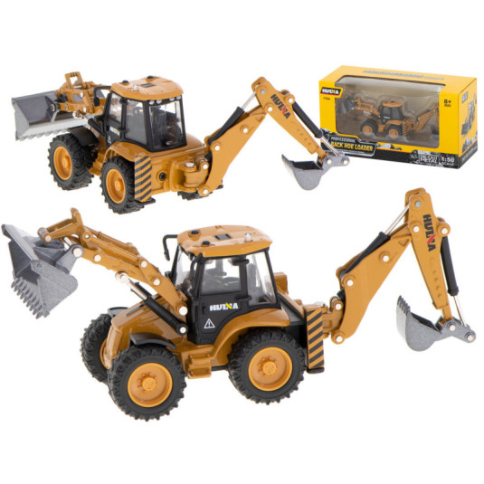 Nakladač buldozér s lyžicou Die-Cast kovový model H-toys 1704 1:50