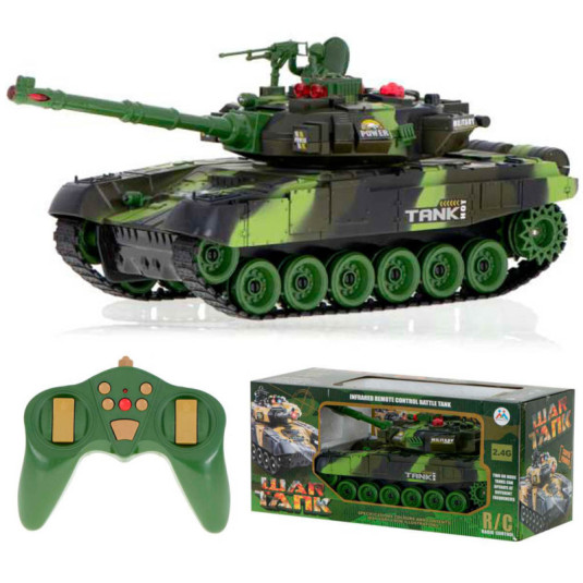 RC vojnový tank 9993 2,4 GHz lesná kamufláž
