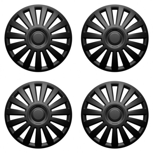 Puklice pre Škoda Luxury black 16 VERSACO