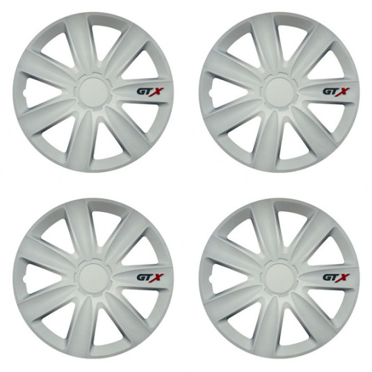 Puklice pre Škoda GTX carbon white 16