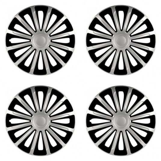 Puklice pre Škoda 15 TREND silver and black