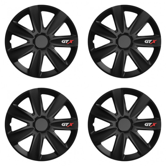 Puklice pre Škoda 14 GTX CARBON black
