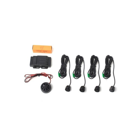 Parkovací asistent BENE 401 – 4 zadné senzory, zvukový, bez displeja