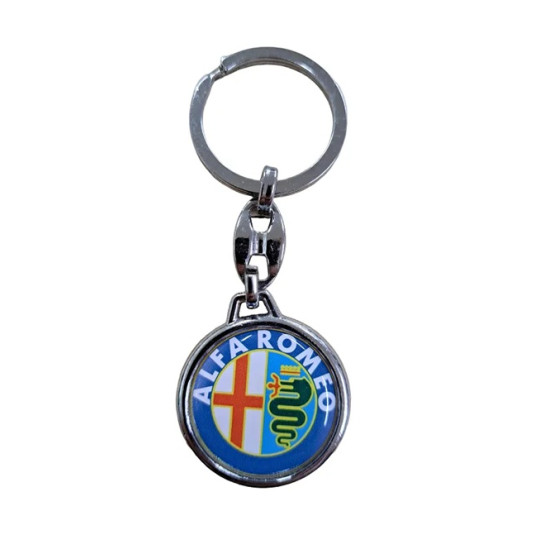 Kľúčenka Alfa Romeo okrúhla modrá