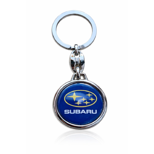 Kľúčenka živicová Subaru okrúhla modrá