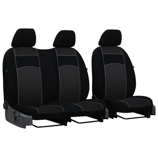 Poťahy pre PEUGEOT PARTNER 2+1 II (2008 -2018) VIP-B3 (textil) 1.model (vyp)