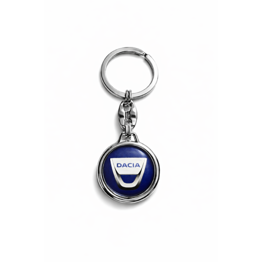 Kľúčenka živicová Dacia staršie logo modrá okrúhla