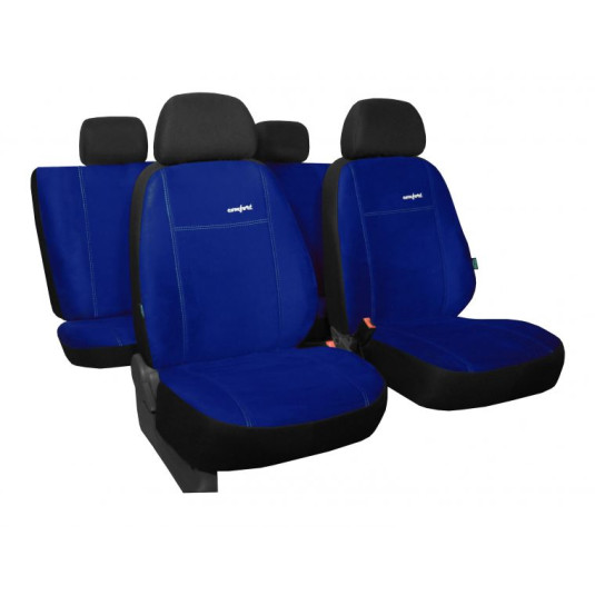 Výpredaj Poťahy pre DACIA Duster (access version) II (od 2017) Comfort (Alcantara) modré (vyp)