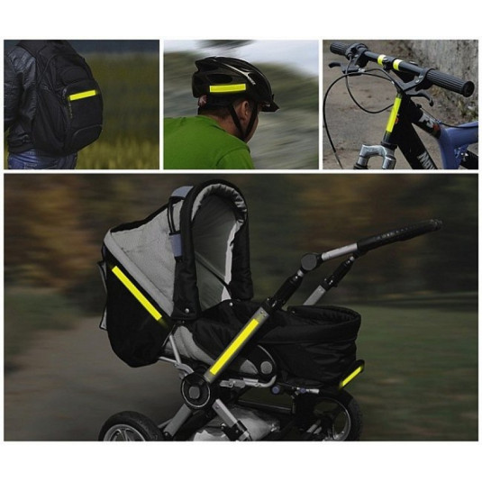 Samolepiaca páska reflexná 2cm x 90cm žltá