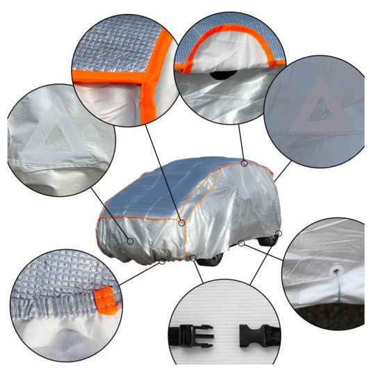 Plachta pre KIA Sorento (od 2024) proti krupobitiu EXTRA s bavlnenou podšívkou