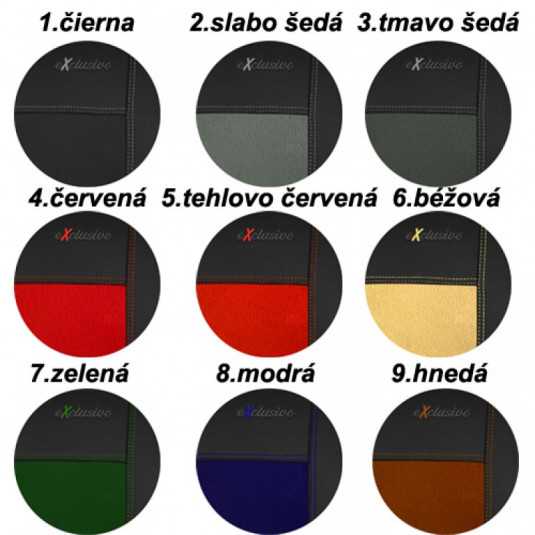 Poťahy pre AUDI A3 8P (2003-2012) Exclusive Alcantara (Alcantara-koža)